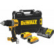 Ударная бесщеточная дрель-шуруповерт DEWALT 2 скорости, 2 АКБ 18 В XR Li-Ion DCD805E2T-QW