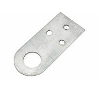 Прямая проушина СИБРТЕХ 2 мм 70х30 мм цинк 46502
