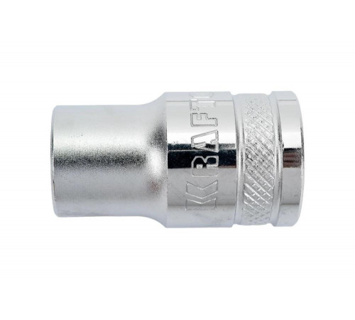 KRAFTOOL 1/2", 12 мм, Cr-V сталь, хромированная, торцовая головка 27805-12_z01 KRAFTOOL 1/2", 12 мм, Cr-V сталь, хромированная, торцовая головка 27805-12_z01