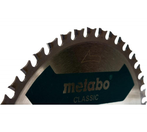 Пильный диск по металлу 165x20 мм, Z40, WZ 4 Metabo SteelCutClassic 628273000 Пильный диск по металлу 165x20 мм, Z40, WZ 4 Metabo SteelCutClassic 628273000