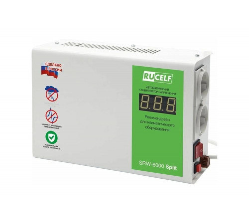 Стабилизатор напряжения RUCELF SRW-6000 Split 00-00005698 Стабилизатор напряжения RUCELF SRW-6000 Split 00-00005698