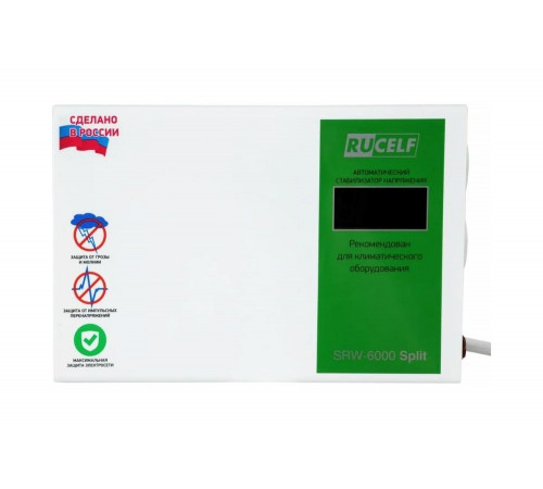 Стабилизатор напряжения RUCELF SRW-6000 Split 00-00005698 Стабилизатор напряжения RUCELF SRW-6000 Split 00-00005698
