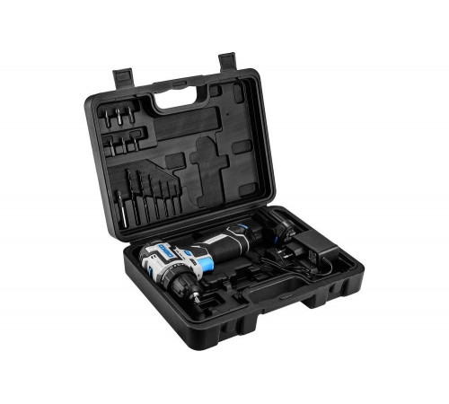 Аккумуляторная бесщеточная компактная дрель-шуруповерт DEKO Loner 12V PRO в кейсе, 12В, 2x3.0Ач 085-1011 Аккумуляторная бесщеточная компактная дрель-шуруповерт DEKO Loner 12V PRO в кейсе, 12В, 2x3.0Ач 085-1011