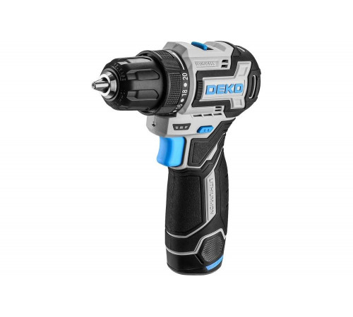 Аккумуляторная бесщеточная компактная дрель-шуруповерт DEKO Loner 12V PRO в кейсе, 12В, 2x3.0Ач 085-1011 Аккумуляторная бесщеточная компактная дрель-шуруповерт DEKO Loner 12V PRO в кейсе, 12В, 2x3.0Ач 085-1011
