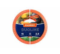 Леска Duoline (15 м; 2 мм; скрученный квадрат; двухцветная) PATRIOT 805401151
