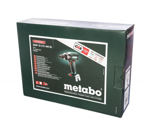 Гайковерт аккумуляторный METABO SSW 18 LTX 400 BL (602205890) без акк. и з.у Гайковерт аккумуляторный METABO SSW 18 LTX 400 BL (602205890) без акк. и з.у