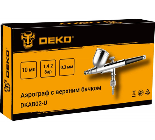 Аэрограф c верхним бачком DEKO DKAB02-U 018-0924