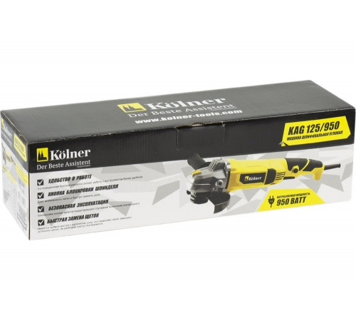 Угловая шлифовальная машина Kolner KAG 125/950 8020700496 8030700496 Угловая шлифовальная машина Kolner KAG 125/950 8020700496 8030700496