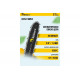 Цепная аккумуляторная пила Kolner 18V UNI-M Standard, BL, шина 25 см (10"), KCS 18BL-25-2K, цепь 3/8", 1.3 мм, 40 звеньев, 10 м/с, авто-смазка (2x3.0 Ач, зу стац, кейс) 8060100082
