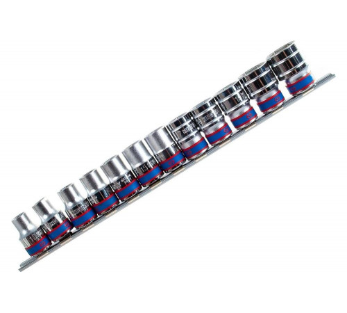 Набор шестигранных торцевых головок 1/2", 10-24мм, 12шт KING TONY 4312MR8