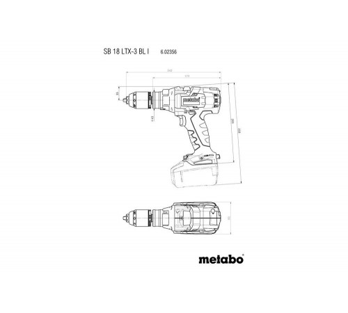 Аккумуляторная ударная дрель-шуруповерт Metabo SB 18 LTX-3 BL I 602356840 Аккумуляторная ударная дрель-шуруповерт Metabo SB 18 LTX-3 BL I 602356840