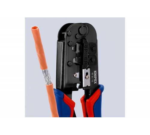 Пресс-клещи для штекеров KNIPEX RJ (Western), 2 гнезда, RJ 11/12, RJ 45, 190 мм, KN-975110SB Пресс-клещи для штекеров KNIPEX RJ (Western), 2 гнезда, RJ 11/12, RJ 45, 190 мм, KN-975110SB