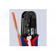 Пресс-клещи для штекеров KNIPEX RJ (Western), 2 гнезда, RJ 11/12, RJ 45, 190 мм, KN-975110SB
