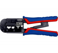 Пресс-клещи для штекеров KNIPEX RJ (Western), 2 гнезда, RJ 11/12, RJ 45, 190 мм, KN-975110SB