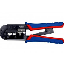 Пресс-клещи для штекеров KNIPEX RJ (Western), 2 гнезда, RJ 11/12, RJ 45, 190 мм, KN-975110SB