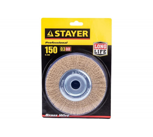 STAYER Ø 150 мм, щетка дисковая для УШМ 35122-150