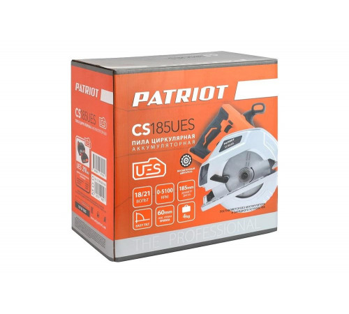 Аккумуляторная циркулярная пила PATRIOT CS 185UES 110303185