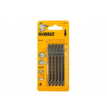 Пилки для лобзика по дереву (100 мм; шаг зубьев 4 мм) 5 шт. DEWALT DT 2164