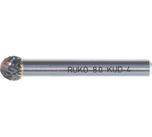 Сферическая борфреза RUKO KUD 0.03, 47мм,  8мм,  10мм, Арт.116042