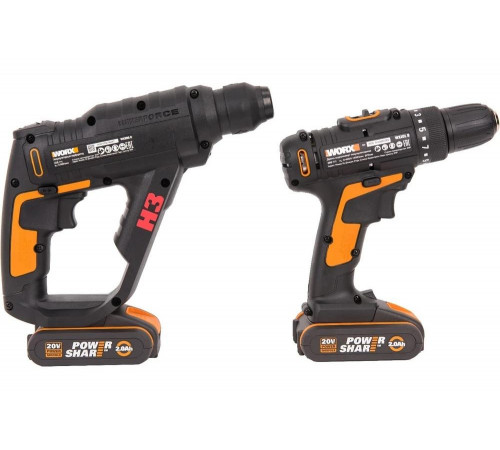 Аккумуляторный перфоратор WORX WX390.1 Аккумуляторный перфоратор WORX WX390.1