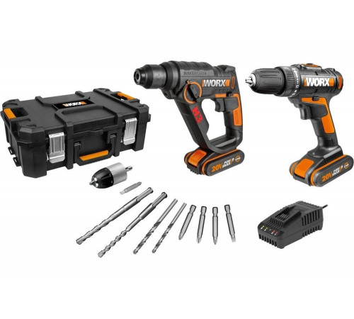 Аккумуляторный перфоратор WORX WX390.1 Аккумуляторный перфоратор WORX WX390.1