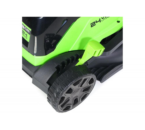 Газонокосилка аккумуляторная GreenWorks 24V, 33 см, бесщеточная, с 1хАКБ 4Ач c USB и ЗУ 2516107USB4 Газонокосилка аккумуляторная GreenWorks 24V, 33 см, бесщеточная, с 1хАКБ 4Ач c USB и ЗУ 2516107USB4