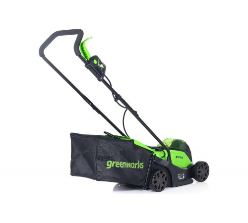 Газонокосилка аккумуляторная GreenWorks 24V, 33 см, бесщеточная, с 1хАКБ 4Ач c USB и ЗУ 2516107USB4 Газонокосилка аккумуляторная GreenWorks 24V, 33 см, бесщеточная, с 1хАКБ 4Ач c USB и ЗУ 2516107USB4