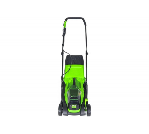 Газонокосилка аккумуляторная GreenWorks 24V, 33 см, бесщеточная, с 1хАКБ 4Ач c USB и ЗУ 2516107USB4 Газонокосилка аккумуляторная GreenWorks 24V, 33 см, бесщеточная, с 1хАКБ 4Ач c USB и ЗУ 2516107USB4