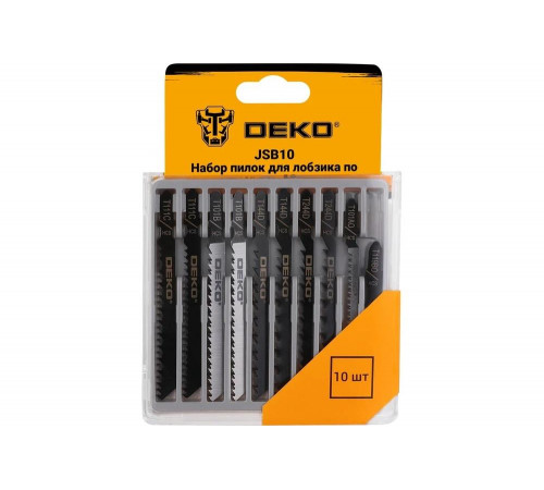 Набор пилок для лобзика по дереву JSB10 10 шт DEKO 063-4348 Набор пилок для лобзика по дереву JSB10 10 шт DEKO 063-4348