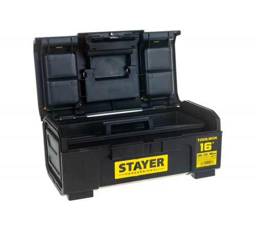 STAYER 390 х 210 х 160, пластиковый, ящик для инструмента TOOLBOX-16 38167-16 Professional