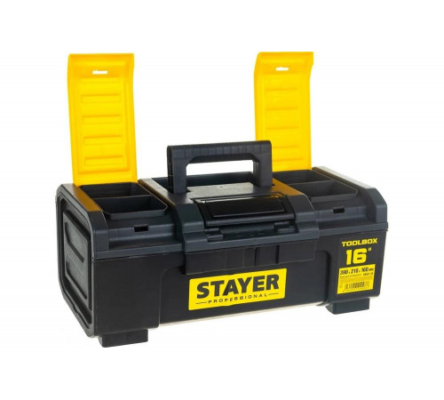 STAYER 390 х 210 х 160, пластиковый, ящик для инструмента TOOLBOX-16 38167-16 Professional