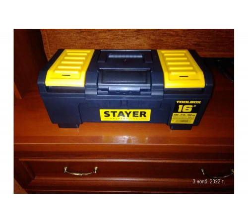 STAYER 390 х 210 х 160, пластиковый, ящик для инструмента TOOLBOX-16 38167-16 Professional