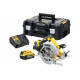 Аккумуляторная дисковая пила Dewalt DCS570P2, 18 В, 184 мм, 5500 об/мин, с 2 АКБ 5 Ач и ЗУ, в кейсе TSTAK DCS570P2-QW