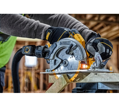 Аккумуляторная дисковая пила Dewalt DCS570P2, 18 В, 184 мм, 5500 об/мин, с 2 АКБ 5 Ач и ЗУ, в кейсе TSTAK DCS570P2-QW