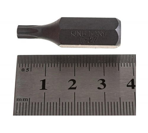 Вставка (бита) торцевая 10 мм, Torx, Т27, L = 36 мм KING TONY 163627T