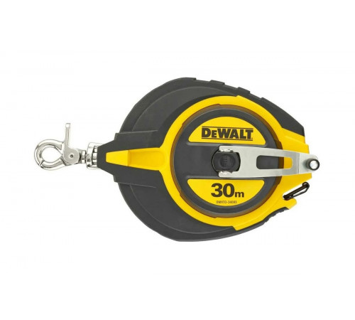 Длинная рулетка Dewalt со стальной лентой 30 м DWHT0-34093