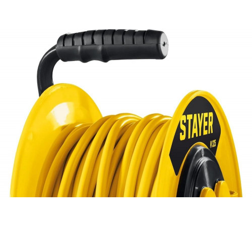 Силовой удлинитель на катушке STAYER ПВС 3x2.5 20м 4000Вт ip44 55064-20 Силовой удлинитель на катушке STAYER ПВС 3x2.5 20м 4000Вт ip44 55064-20