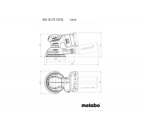 Эксцентриковая машина METABO SXA 18 LTX 125 BL без акк. и з.у 3.43, 40мм, 30мм, 21мм, Арт. 600146840 Эксцентриковая машина METABO SXA 18 LTX 125 BL без акк. и з.у 3.43, 40мм, 30мм, 21мм, Арт. 600146840