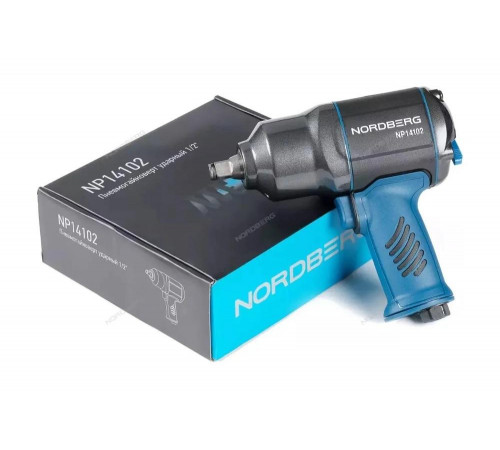 Ударный пневмогайковерт NORDBERG 1/2", 1300Нм, флажковый переключатель усилия NP14102 Ударный пневмогайковерт NORDBERG 1/2", 1300Нм, флажковый переключатель усилия NP14102