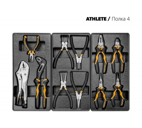 Набор инструментов для тележки TOLSEN ATHLETE 15 ложементов, 189 предметов TT85412-189 Набор инструментов для тележки TOLSEN ATHLETE 15 ложементов, 189 предметов TT85412-189