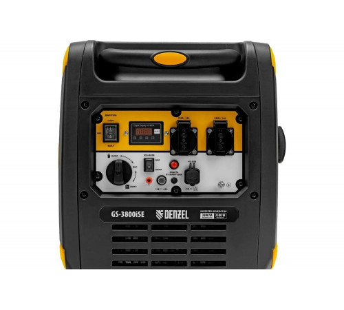 Генератор инверторный Denzel GS-3800iSE, 3,8 кВт, 230 В, закрытый корпус,электростартер 94711 Генератор инверторный Denzel GS-3800iSE, 3,8 кВт, 230 В, закрытый корпус,электростартер 94711
