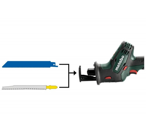 Аккумуляторная ножовка Metabo SSE 18 LTX Compact + 3.5 Ач LiHD + ЗУ ASC T0334 Аккумуляторная ножовка Metabo SSE 18 LTX Compact + 3.5 Ач LiHD + ЗУ ASC T0334