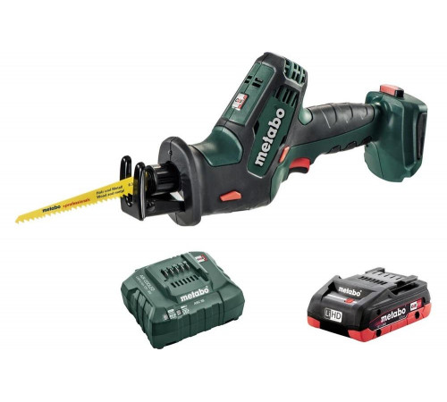 Аккумуляторная ножовка Metabo SSE 18 LTX Compact + 3.5 Ач LiHD + ЗУ ASC T0334 Аккумуляторная ножовка Metabo SSE 18 LTX Compact + 3.5 Ач LiHD + ЗУ ASC T0334