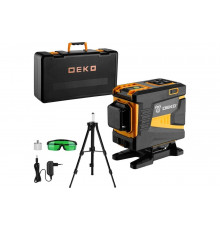 Лазерный самовыравнивающийся уровень DEKO DKLL12PG1 360/3 SET 2 PREMIUM со штативом 1 м 065-0235-1