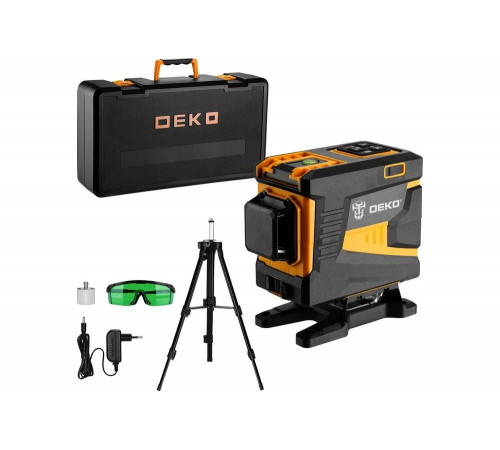 Самовыравнивающийся лазерный уровень DEKO DKLL12PG1 360/3 SET 2 PREMIUM Самовыравнивающийся лазерный уровень DEKO DKLL12PG1 360/3 SET 2 PREMIUM