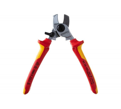 Кабелерез KNIPEX VDE, пружина, рез: кабель 15 мм, 50 мм, AWG 10, L-165 мм KN-9526165SB Кабелерез KNIPEX VDE, пружина, рез: кабель 15 мм, 50 мм, AWG 10, L-165 мм KN-9526165SB