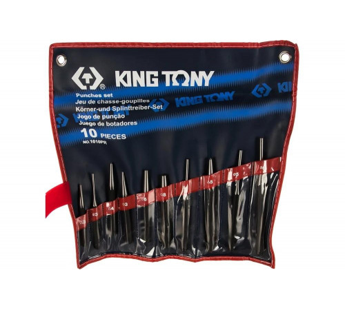 Набор выколоток, бородков, кернеров, 10 предметов KING TONY 1010PR