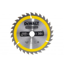 Пильный диск CONSTRUCT 160х20 мм, 30Т, ATB +10град DEWALT DT1932