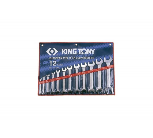 Набор рожковых ключей, 6-32 мм, 12 предметов KING TONY 1112MR Набор рожковых ключей, 6-32 мм, 12 предметов KING TONY 1112MR