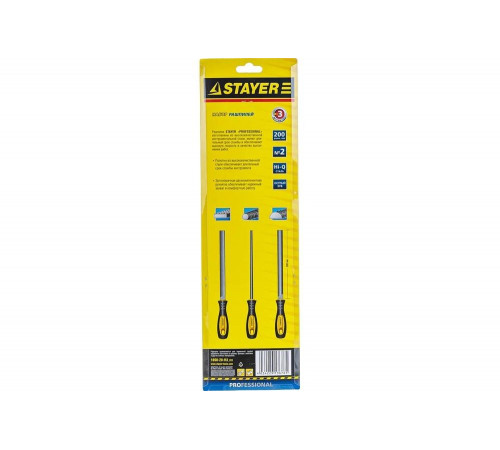 Набор рашпилей STANDARD 200мм 3шт Stayer 1690-20-H3_z01 Набор рашпилей STANDARD 200мм 3шт Stayer 1690-20-H3_z01